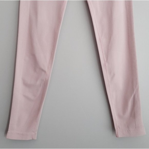 BULA High Waist Crop Ankle Stretch Pull-On Leggings Solid Pink Sz M - Picture 3 of 10